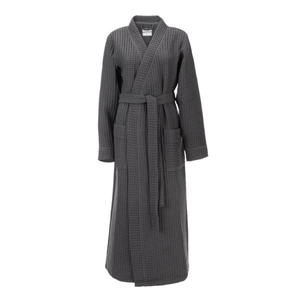 Luxe Wafel Badjas - Steel Grey