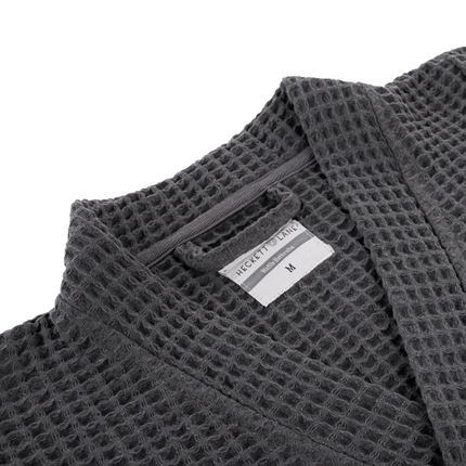 Luxe Wafel Badjas - Steel Grey
