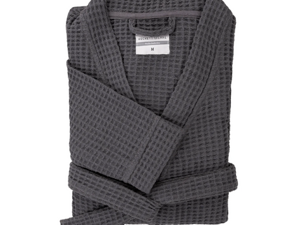 Luxe Wafel Badjas - Steel Grey