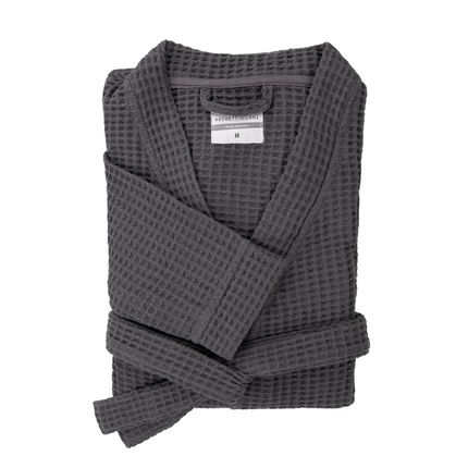 Luxe Wafel Badjas - Steel Grey
