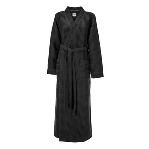 Luxe Wafel Badjas - Midnight Black