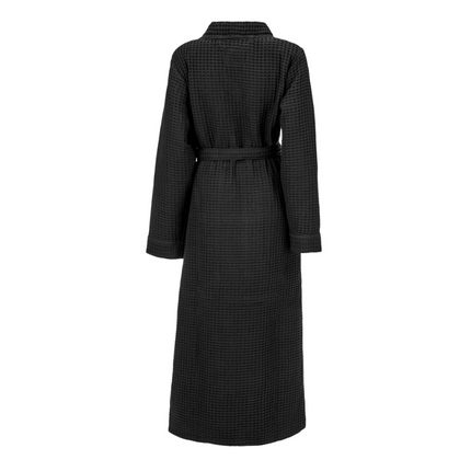 Luxe Wafel Badjas - Midnight Black