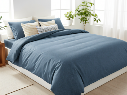 Dekbedovertrek Stonewash - Blauw