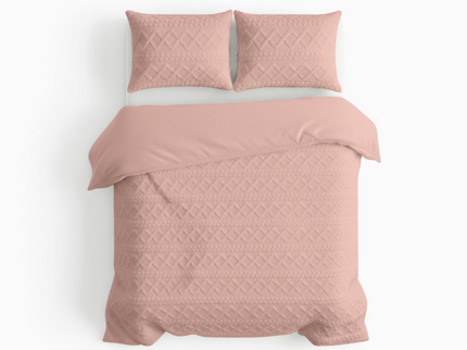 Dekbedovertrek Teddy Jacquard - Roze