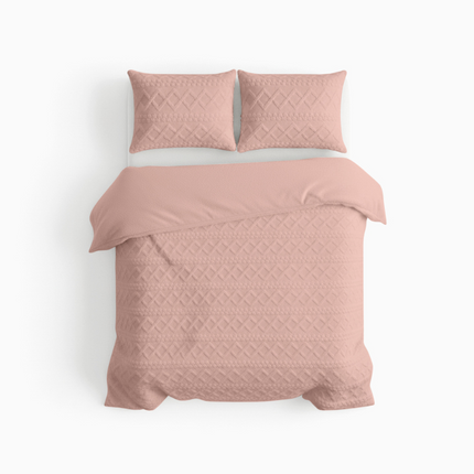 Dekbedovertrek Teddy Jacquard - Roze