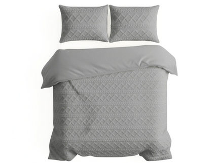 Dekbedovertrek Teddy Jacquard - Grijs