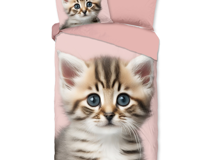 Dekbedovertrek Katoen-Flanel - Meow