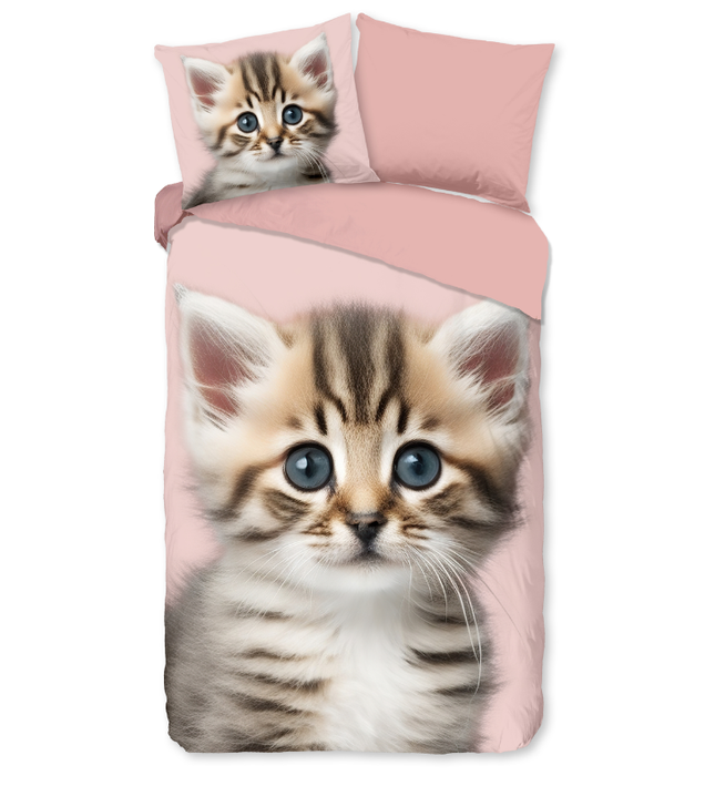 Dekbedovertrek Katoen-Flanel - Meow