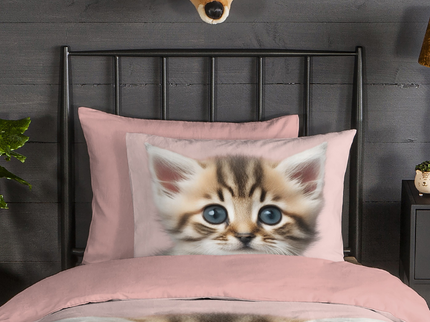 Dekbedovertrek Katoen-Flanel - Meow