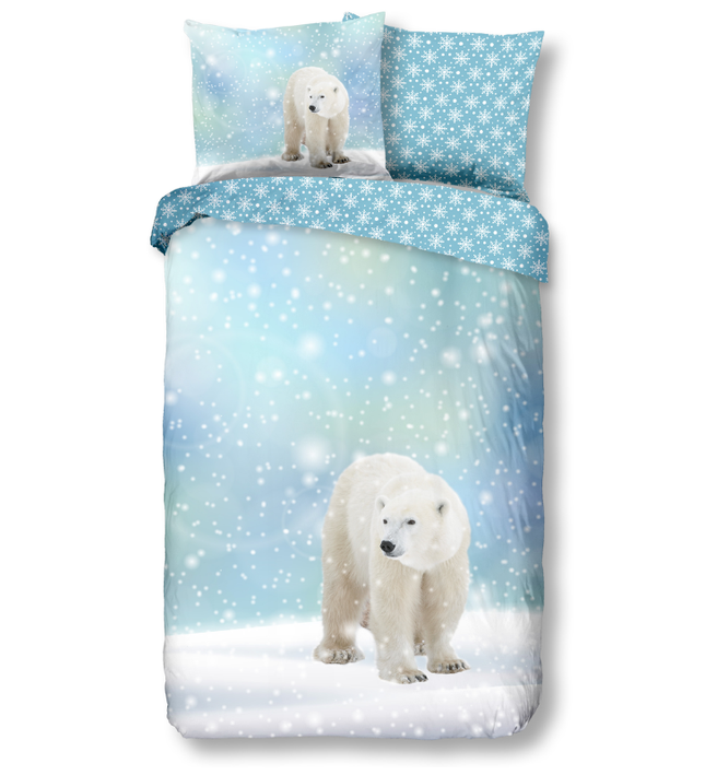 Dekbedovertrek Katoen-Flanel - Icebear