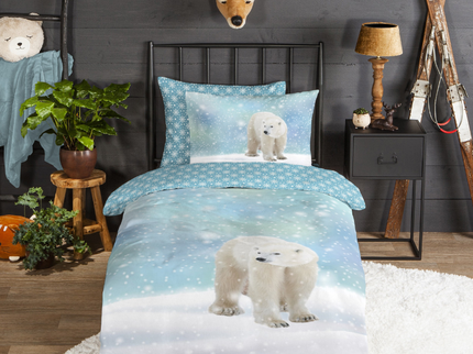 Dekbedovertrek Katoen-Flanel - Icebear