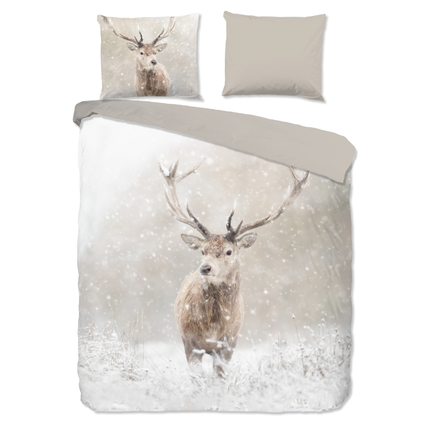 Dekbedovertrek Katoen-Flanel - Snowydeer