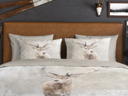 Dekbedovertrek Katoen-Flanel - Snowydeer