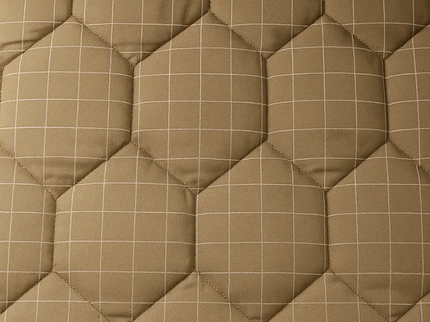 Easy Dekbed Zonder Overtrek - Squares - Taupe