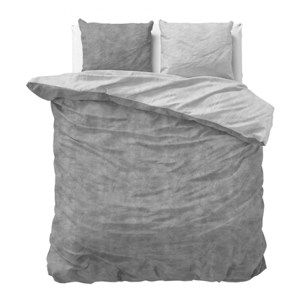 Dekbedovertrek Katoen Flanel - Washed Cotton Grijs