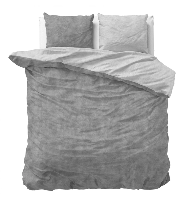 Dekbedovertrek Katoen Flanel - Washed Cotton - Grijs