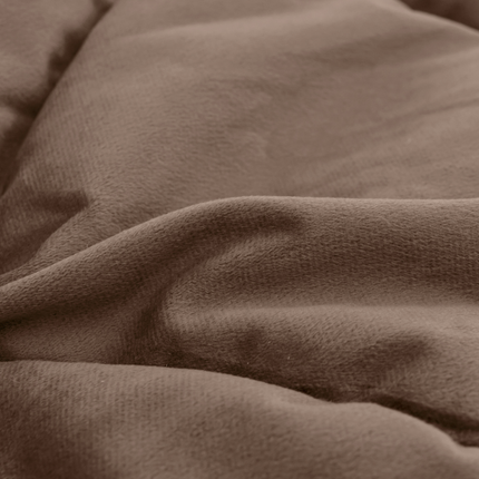 Kids Lazy Dekbed Zonder Overtrek - Velvet - Taupe/Bruin