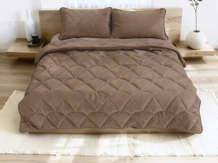 Lazy Dekbed Zonder Overtrek - Velvet - Taupe/Bruin