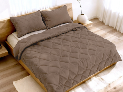Lazy Dekbed Zonder Overtrek - Velvet - Taupe/Bruin