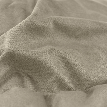 Kids Lazy Dekbed Zonder Overtrek - Velvet - Taupe/Grijs