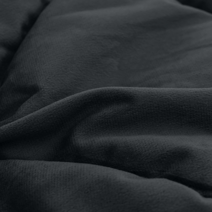 Kids Lazy Dekbed Zonder Overtrek - Velvet - Zwart