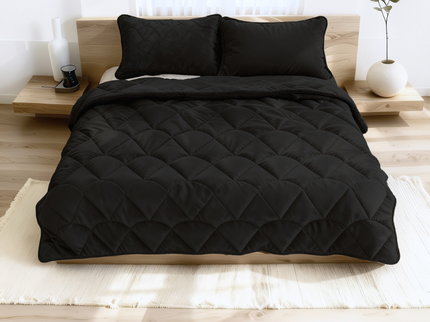 Lazy Dekbed Zonder Overtrek - Velvet - Zwart