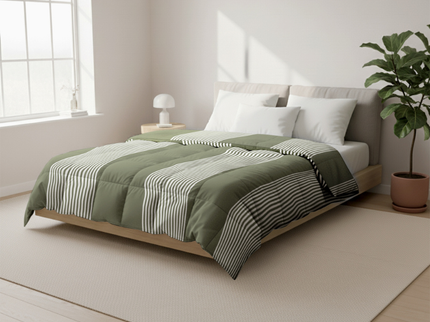 Easy Dekbed Zonder Overtrek - Vertical Lines