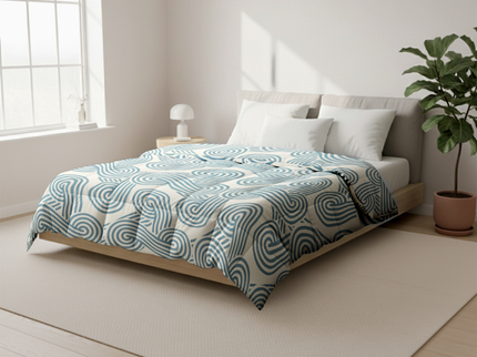 Easy Dekbed Zonder Overtrek - Curvy Lines