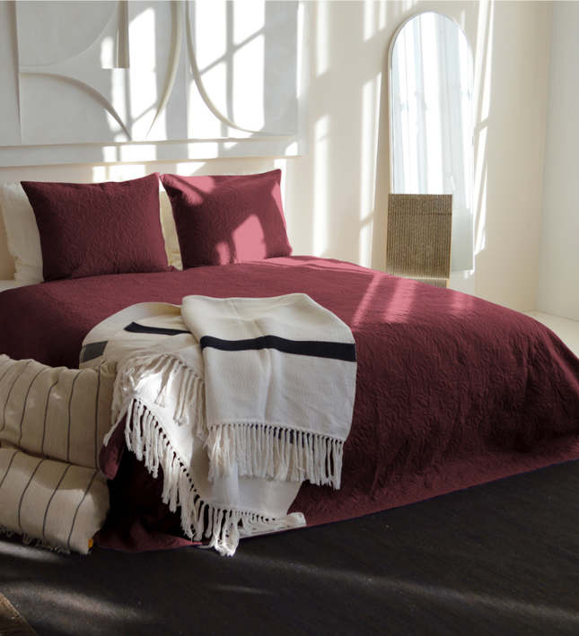 Bedsprei Flowers - Rood