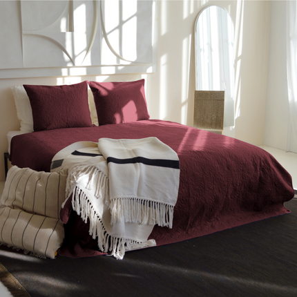 Bedsprei Flowers - Rood