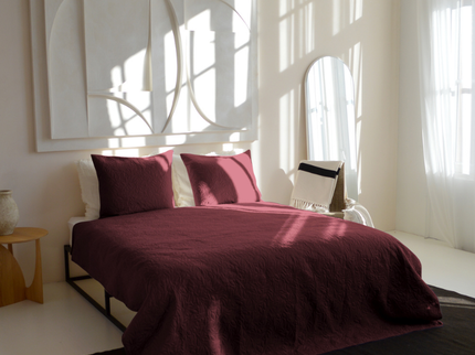 Bedsprei Flowers - Rood