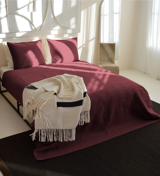 Bedsprei Rope - Rood