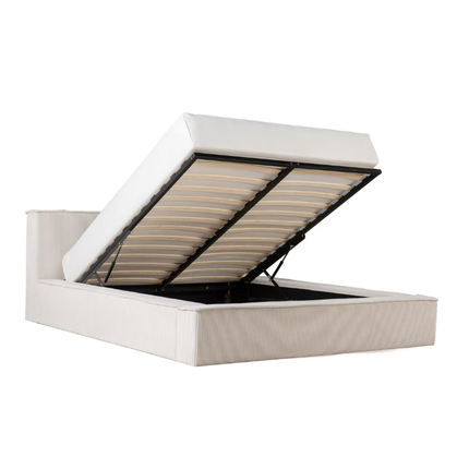 Boxspring met Opbergruimte Amour Cosy - Crème