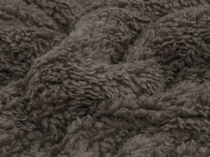 Lazy Dekbed Zonder Overtrek - Teddy - Taupe/Grijs