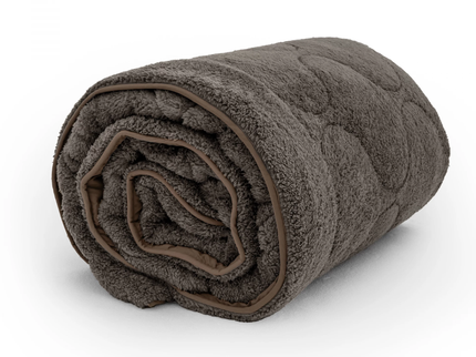 Lazy Dekbed Zonder Overtrek - Teddy - Taupe/Grijs