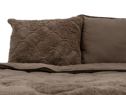 Lazy Dekbed Zonder Overtrek - Teddy - Taupe/Bruin