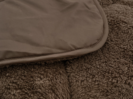 Lazy Dekbed Zonder Overtrek - Teddy - Taupe/Bruin