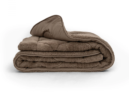Lazy Dekbed Zonder Overtrek - Teddy - Taupe/Bruin