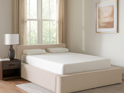 Boxspring met Opbergruimte Amour Tranquility - Velvet - Crème