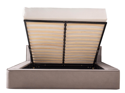 Boxspring met Opbergruimte Amour Tranquility - Velvet - Taupe