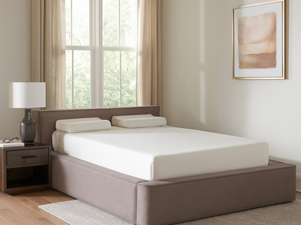Boxspring met Opbergruimte Amour Tranquility - Velvet - Taupe