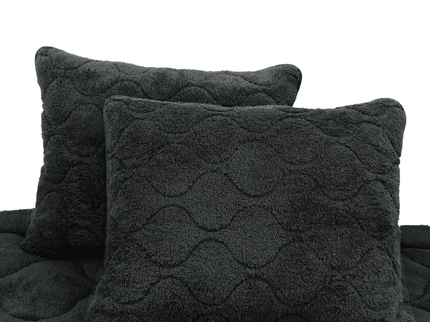 Lazy Dekbed Zonder Overtrek - Teddy - Zwart