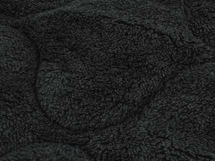 Lazy Dekbed Zonder Overtrek - Teddy - Zwart