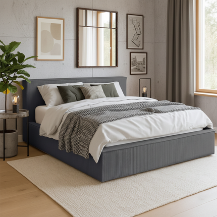 Boxspring met Opbergruimte Amour Cosy - Antraciet