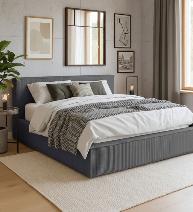 Boxspring met Opbergruimte Amour Cosy - Antraciet