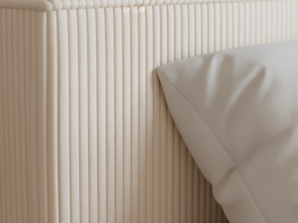 Boxspring met Opbergruimte Amour Cosy - Crème