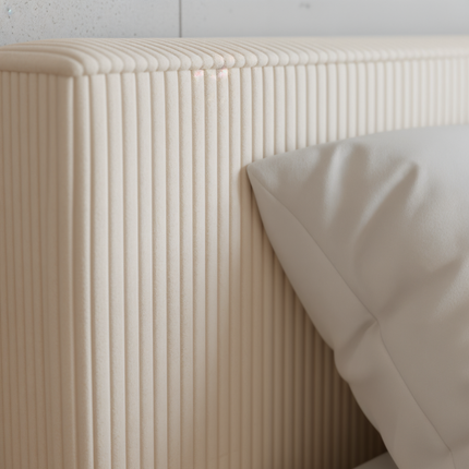 Boxspring met Opbergruimte Amour Cosy - Crème
