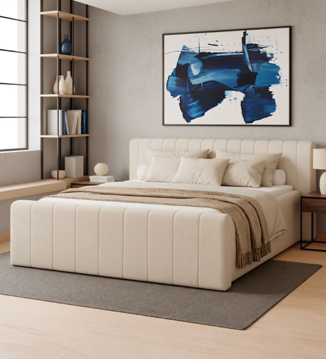 Boxspring Amour Rituals - Teddy - Crème
