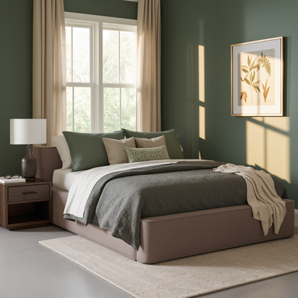 Boxspring met Opbergruimte Amour Tranquility - Velvet - Taupe