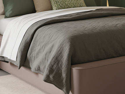 Boxspring met Opbergruimte Amour Tranquility - Velvet - Taupe
